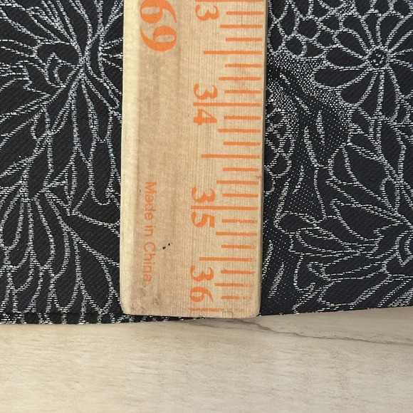 Eliza J Women 10 Dress Sheath Beaded Sleeveless Silver Floral Black Formal - Picture 10 of 10